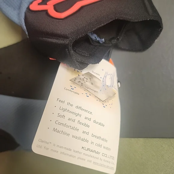 Adult Size Small Fox Racing Bomber LT Gloves Blue Steel - Picture 7 of 9